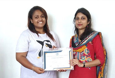 Certificate Distribution to the students for Web & SEO Training Course in Kolkata